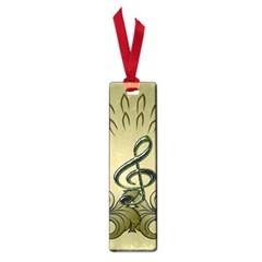 Decorative Clef With Damask In Soft Green Small Book Marks by FantasyWorld7