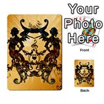 Clef With Awesome Figurative And Floral Elements Multi-purpose Cards (Rectangle)  Back 6