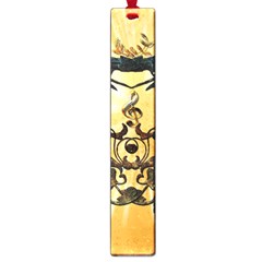 Clef With Awesome Figurative And Floral Elements Large Book Marks by FantasyWorld7