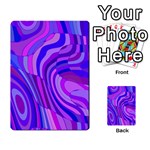 Retro Abstract Blue Pink Multi-purpose Cards (Rectangle)  Front 1