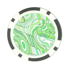 Retro Abstract Green Poker Chip Card Guards (10 Pack)  by ImpressiveMoments