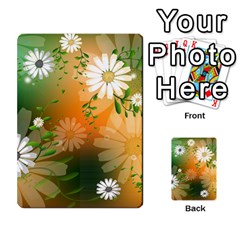 Beautiful Flowers With Leaves On Soft Background Multi-purpose Cards (rectangle)  by FantasyWorld7