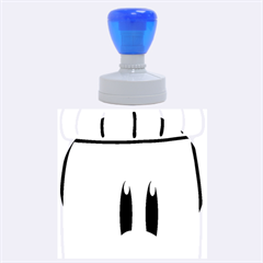 Purp Baby Bottle Rubber Round Stamps (large) by grimelab
