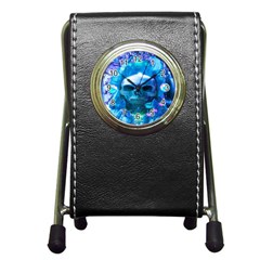 Skull Worship Pen Holder Desk Clocks by icarusismartdesigns