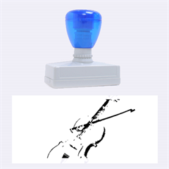 Wonderful Violin With Violin Bow On Soft Background Rubber Stamps (large) by FantasyWorld7
