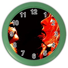 Robert And The Lion Color Wall Clocks by SaraThePixelPixie