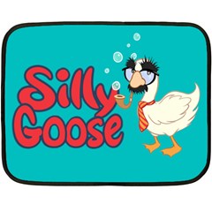 Silly Goose Mini Fleece Blanket (single Sided) by Ellador