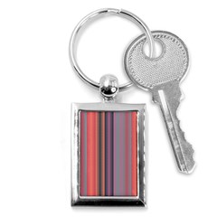 Triangles And Stripes Pattern Key Chain (rectangle) by LalyLauraFLM