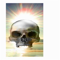 Skull Sunset Small Garden Flag (two Sides) by icarusismartdesigns