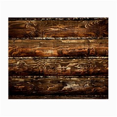 Dark Stained Wood Wall Small Glasses Cloth by trendistuff