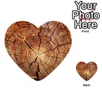 CROSS SECTION OF AN OLD TREE Multi-purpose Cards (Heart)  Front 42