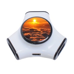 Sunset Over Clouds 3-port Usb Hub by trendistuff