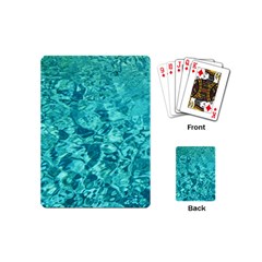 Turquoise Water Playing Cards (mini)  by trendistuff