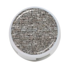Stone Wall Grey 4-port Usb Hub (two Sides)  by trendistuff