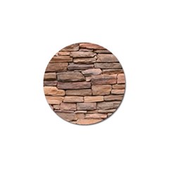 Stone Wall Brown Golf Ball Marker (4 Pack) by trendistuff