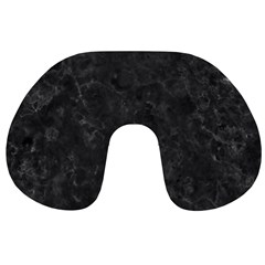 Black Marble Travel Neck Pillows by trendistuff