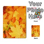 YELLOW MAPLE LEAVES Multi-purpose Cards (Rectangle)  Back 9