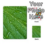 GREEN LEAF DROPS Multi-purpose Cards (Rectangle)  Back 29