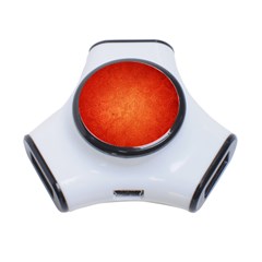 Orange Dot Art 3-port Usb Hub by trendistuff
