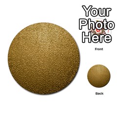 Gold Plastic Multi-purpose Cards (round)  by trendistuff