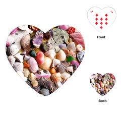 Colorful Sea Shells Playing Cards (heart)  by trendistuff