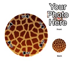 Giraffe Hide Playing Cards 54 (round)  by trendistuff