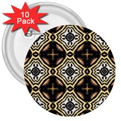 Faux Animal Print Pattern 3  Buttons (10 Pack)  by GardenOfOphir