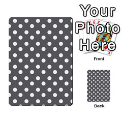 Gray Polka Dots Multi-purpose Cards (rectangle)  by GardenOfOphir
