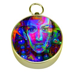 Night Dancer Gold Compasses by icarusismartdesigns