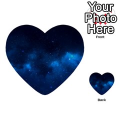 Starry Space Multi-purpose Cards (heart)  by trendistuff