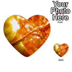 Solar Flare 2 Multi-purpose Cards (heart)  by trendistuff