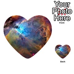 Orion Nebula Multi-purpose Cards (heart)  by trendistuff