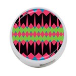 Rhombus and other shapes pattern			4-Port USB Hub (One Side) Front