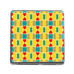 Colorful Chains Pattern			memory Card Reader (square) by LalyLauraFLM