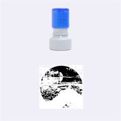 Jiuzhaigou Valley 2 Rubber Round Stamps (small) by trendistuff