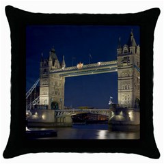 Tower Bridge Throw Pillow Cases (black) by trendistuff