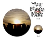 SUNSET STONEHENGE Multi-purpose Cards (Round)  Back 31