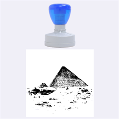 Pyramid Giza Rubber Round Stamps (large) by trendistuff