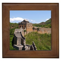Great Wall Of China 3 Framed Tiles by trendistuff