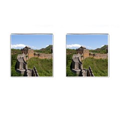 Great Wall Of China 3 Cufflinks (square) by trendistuff