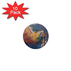 Great Wall Of China 1 1  Mini Buttons (10 Pack)  by trendistuff