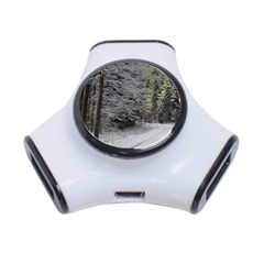 Snow On Road 3-port Usb Hub by trendistuff