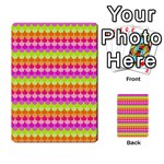 Scallop Pattern Repeat In ‘la’ Bright Colors Multi-purpose Cards (Rectangle)  Front 1
