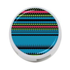 Chevrons And Triangles			4-port Usb Hub (one Side) by LalyLauraFLM