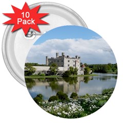 Leeds Castle 3  Buttons (10 Pack)  by trendistuff