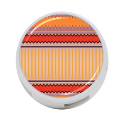 Stripes And Chevrons			4-port Usb Hub (one Side) by LalyLauraFLM