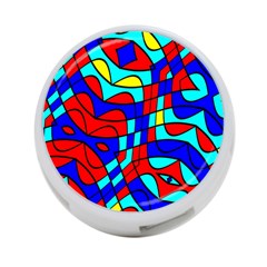 Colorful Bent Shapes 			4-port Usb Hub (one Side) by LalyLauraFLM