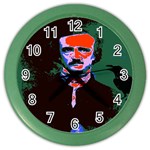 Edgar Allan Poe Pop Art  Color Wall Clocks Front