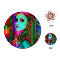 Alice In Wonderland Playing Cards (round)  by icarusismartdesigns