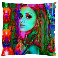 Alice In Wonderland Large Flano Cushion Cases (one Side)  by icarusismartdesigns
